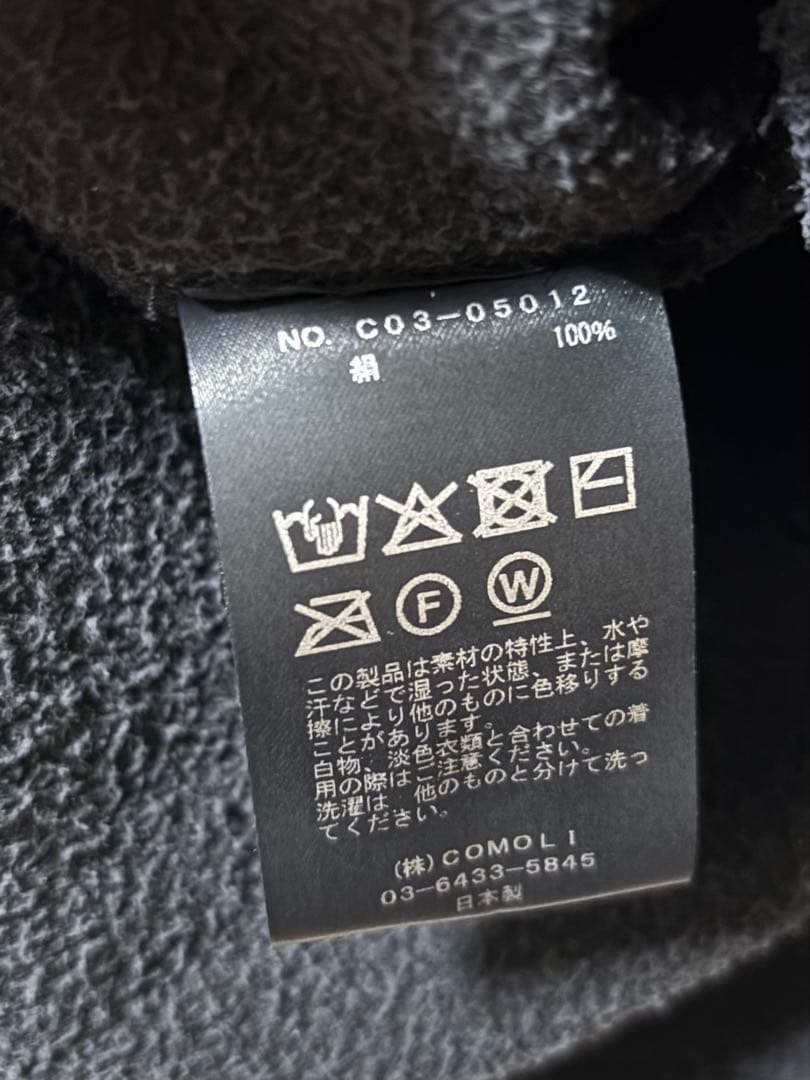 comoli 25aw フリース　クルーネック　サイズ3
