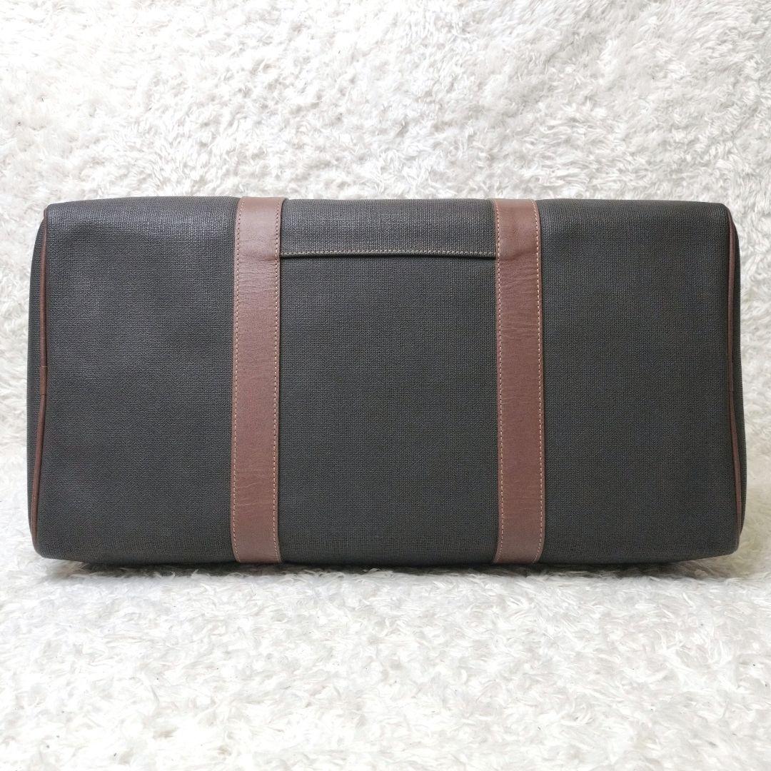 dunhill　ダンヒル　ボストンバッグ　ロゴ PVC　レザー　金具　南京錠