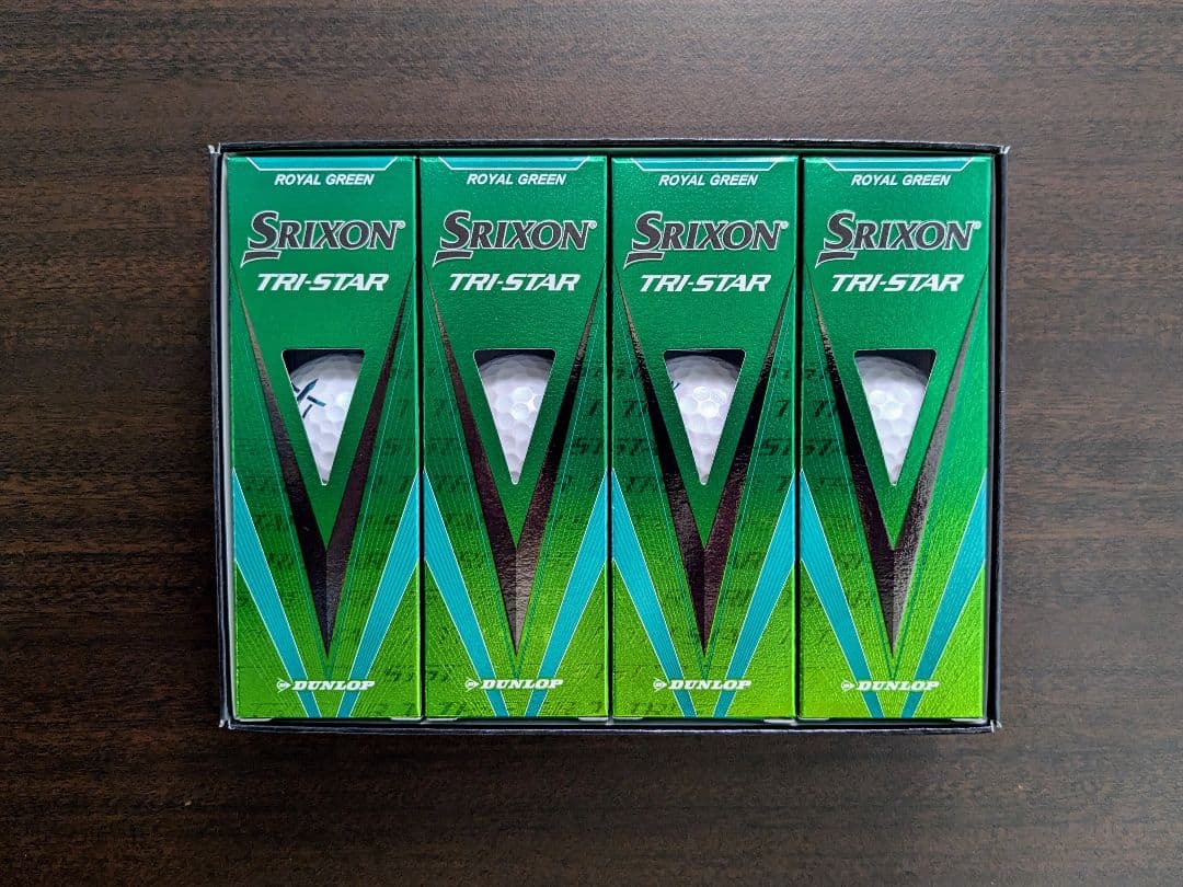 【2ダース24個・未使用・箱付】TRI-STAR トライスター ロイヤルグリーン