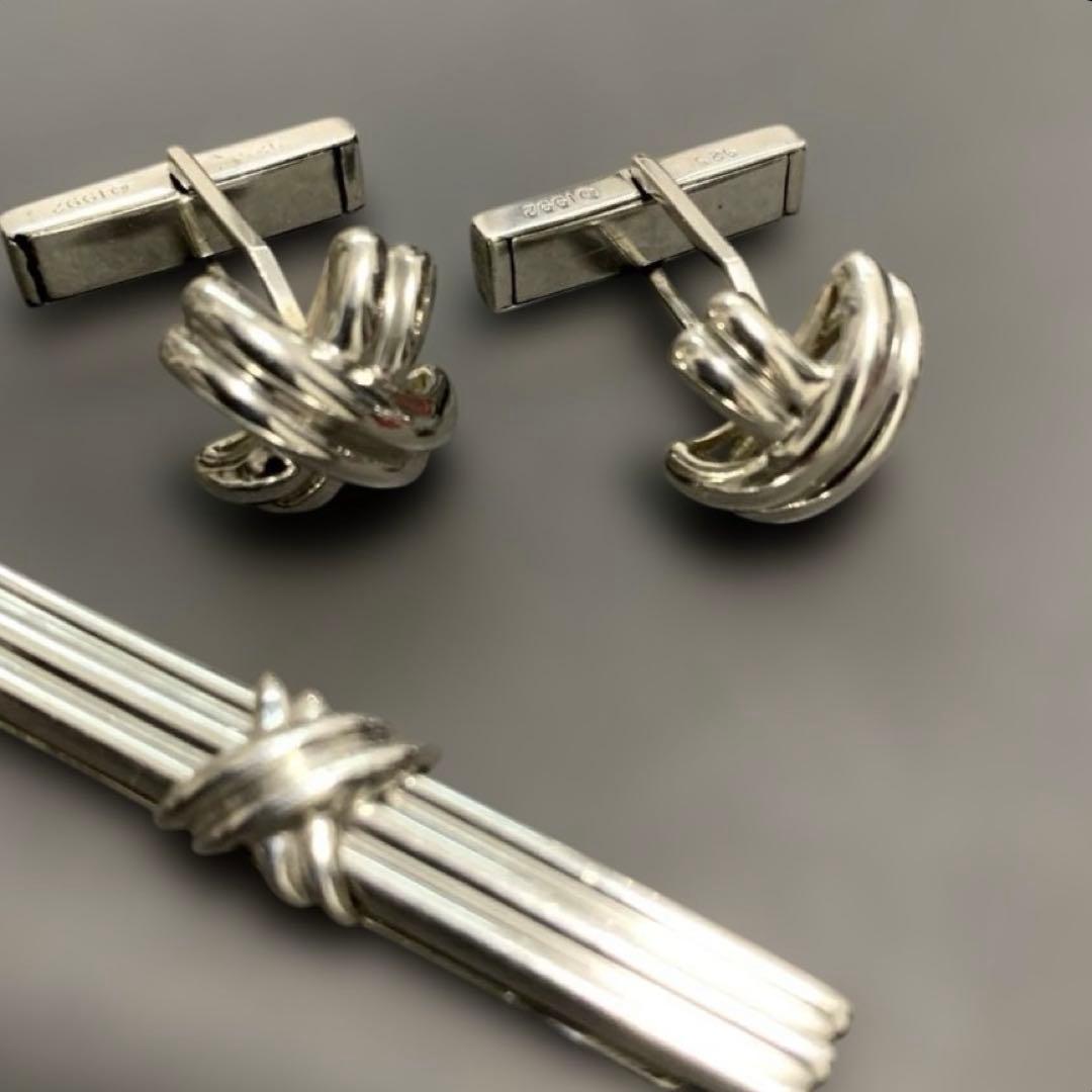 Tiffany & Co. シグネチャークロスカフリンクス &タイクリップ