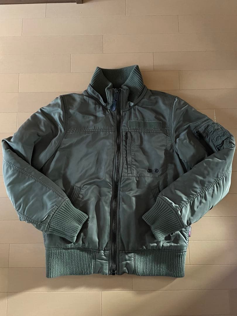 ALPHA INDUSTRIES MA-1ジャケット Mサイズ オリーブグリーン