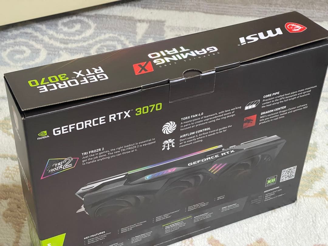 MSI GeForce RTX 3070 グラフィックボード 8GB