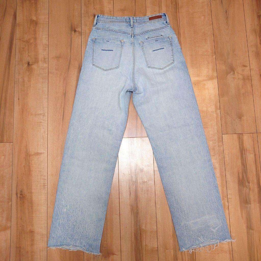 YANUK LEA ボーイズストレート ダメージデニム カットオフ 26 DMF