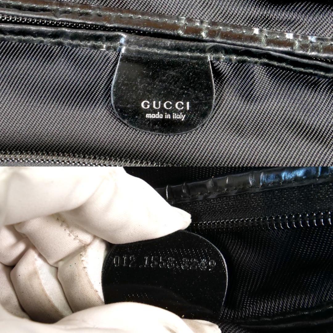 極美品✨GUCCI グッチ ボストンバッグ 2way ナイロン ブラック 大容量