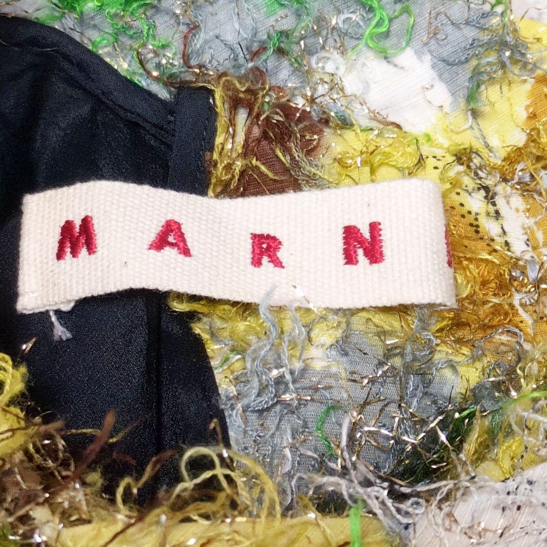 値下げ中2-60 MARNIマルニ　フラワー柄フレアワンピース　サイズ40