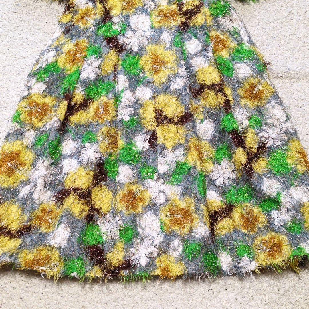 値下げ中2-60 MARNIマルニ　フラワー柄フレアワンピース　サイズ40