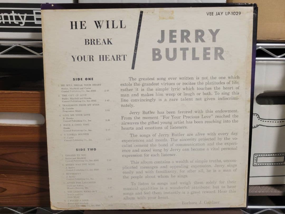 Jerry Butler『He Will Break ～』 オリジナル