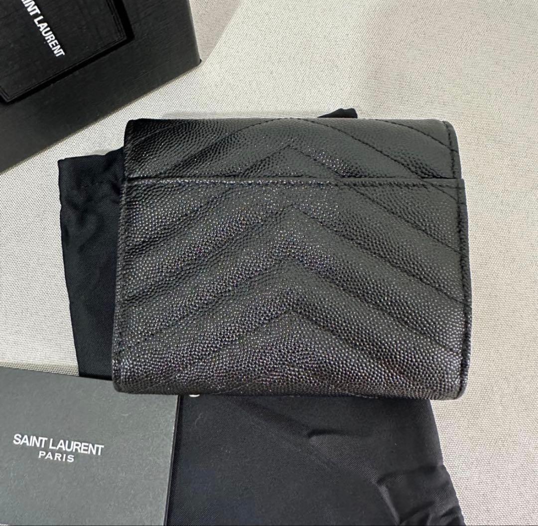 三つ折り財布 サンローラン 小銭入れ 美品