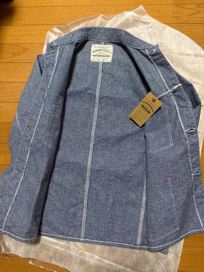 新品試着のみ ウエアハウス ピンチェック カバーオール WAREHOUSE