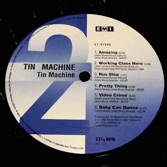 Tin Machine – Tin Machine レコード LP