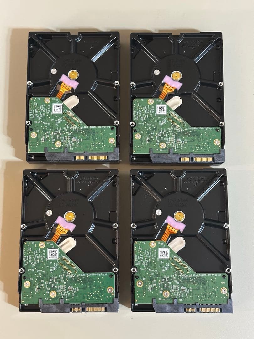 WD Purple 4TB HDD WD40PURZ 4台セット