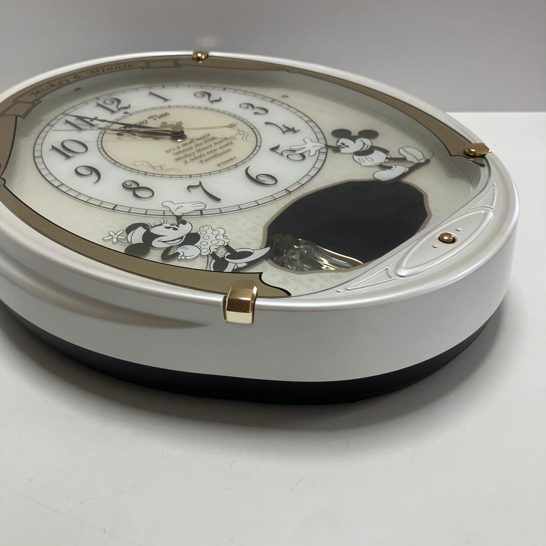 【美品】SEIKO セイコー ディズニータイム FW567W　電波掛時計