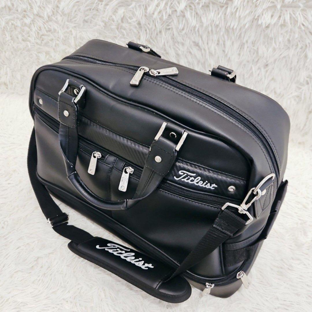 Titleist タイトリスト ボストンバッグ シューズ収納 ゴルフ 黒