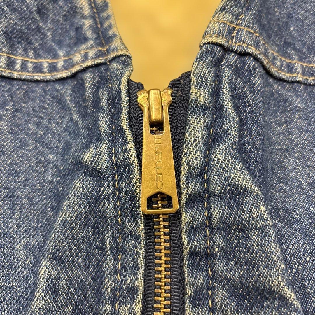 80'S CARHARTT 裏地ボア デニムベスト インディゴ USA製