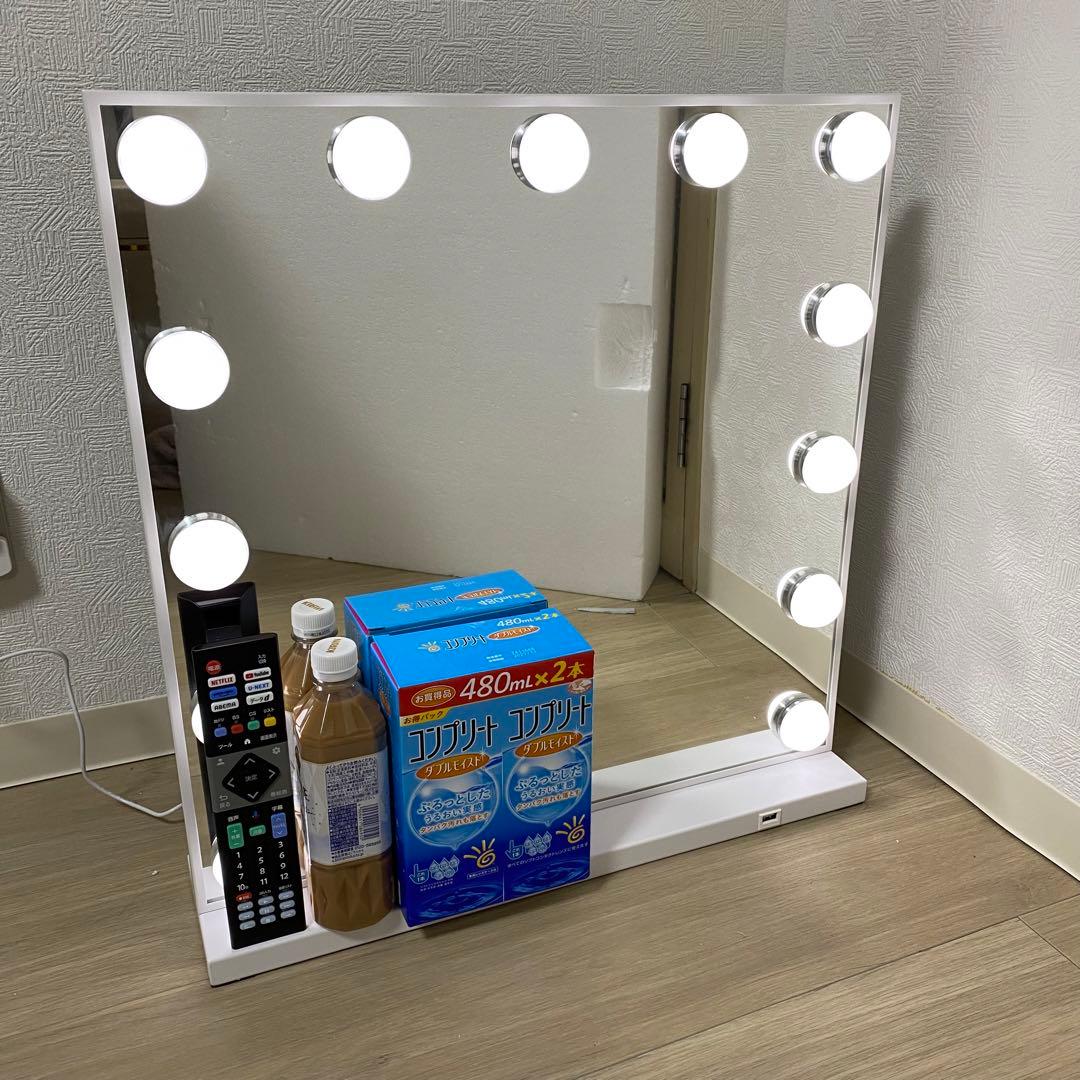 【最新型／元箱・緩衝材あり】エルドラドハリウッドミラー2 美品 LED調光