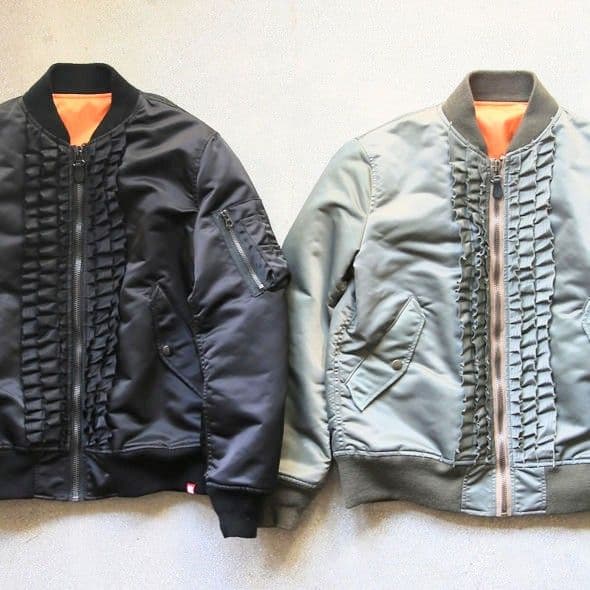 【美品】ミノトール MBS フリルMA-1ジャケット