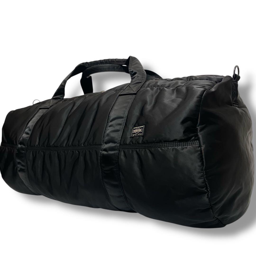 【極美品】PORTER TANKER 2way ダッフルバッグ ボストンバッグ黒