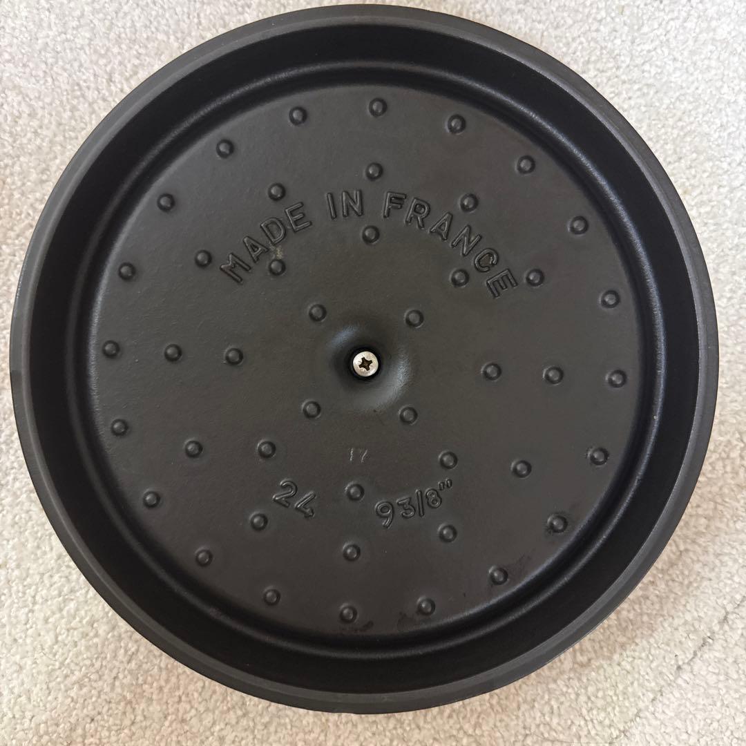STAUB ストウブ ココット ラウンド 24cm ブラック