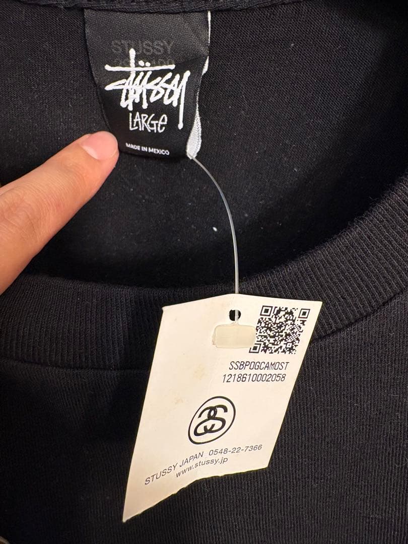 Stussy × A BATHING APEコラボTシャツ Lサイズ　未使用品