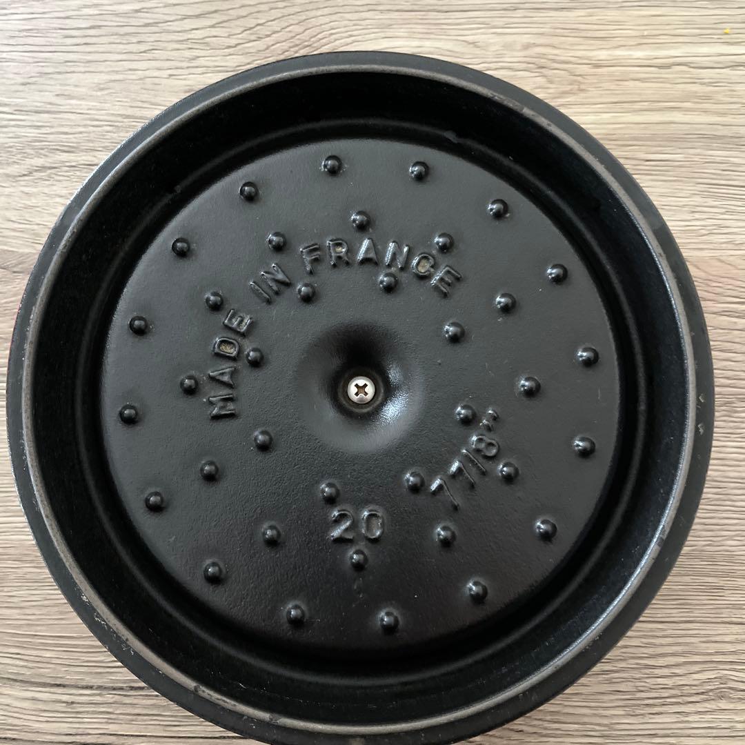 STAUB ストウブ ココット ラウンド 鋳鉄鍋 20cm レッド