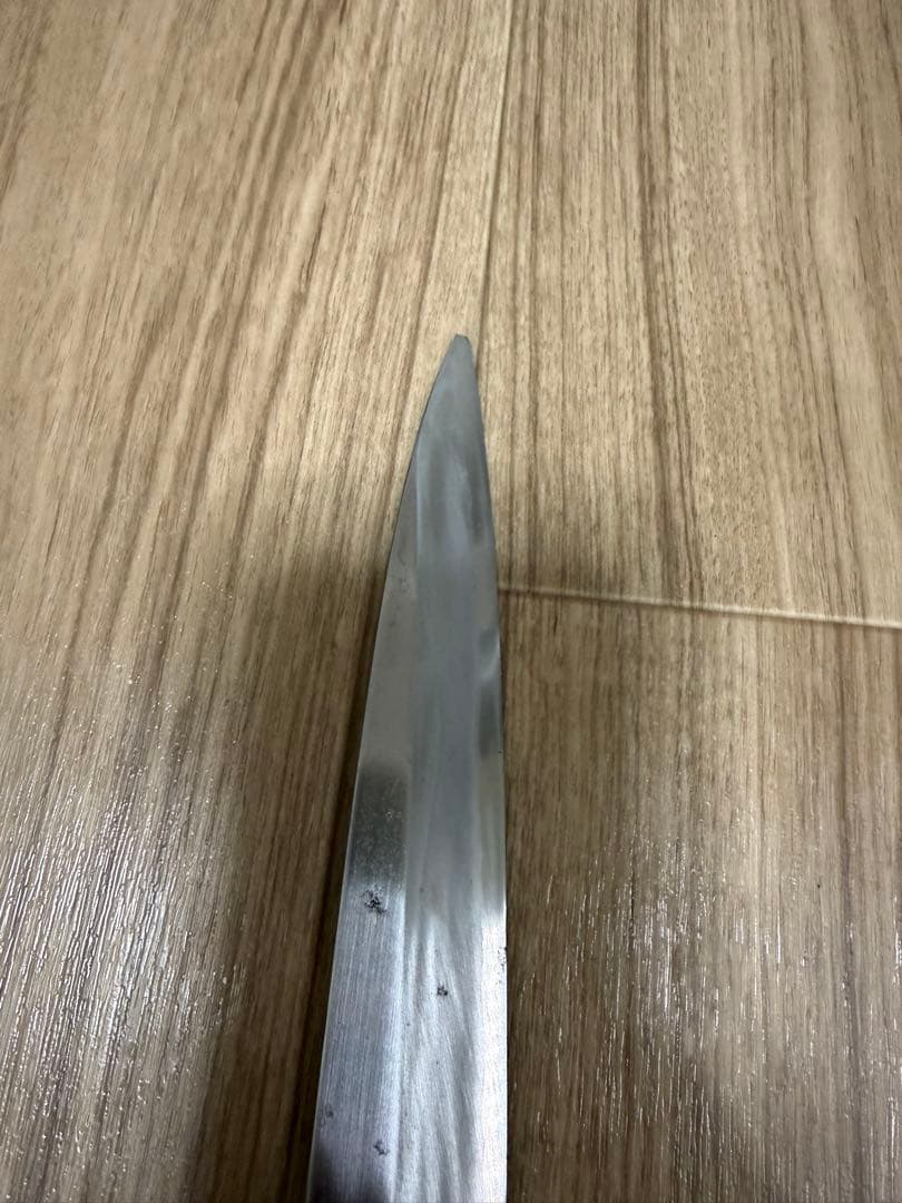 田中 野夫］祐成　青鋼　柳刃包丁　尺一