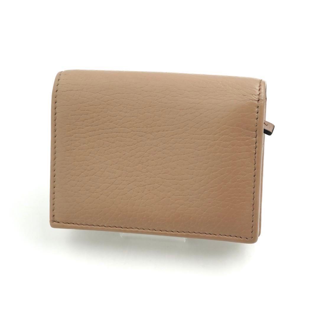 ✨未使用に近い✨　GUCCI ミニ財布　マーモント　GGロゴ 二つ折り　ベージュ
