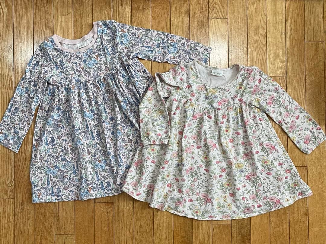 next９点セット　98 （2〜3yrs）まとめ売り　ワンピ5着