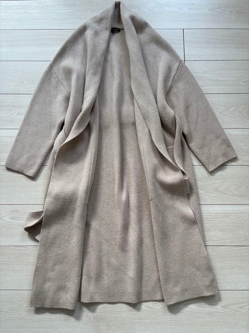 23区　カシミヤブレンド ニット アウター　ベージュ　手洗い可能　38