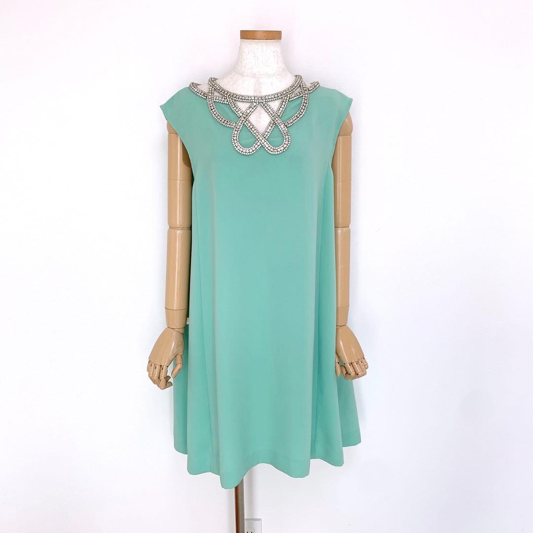【美品✨】定価52,000円❤️グレースクラス✨サイズ38✨ビジューワンピース