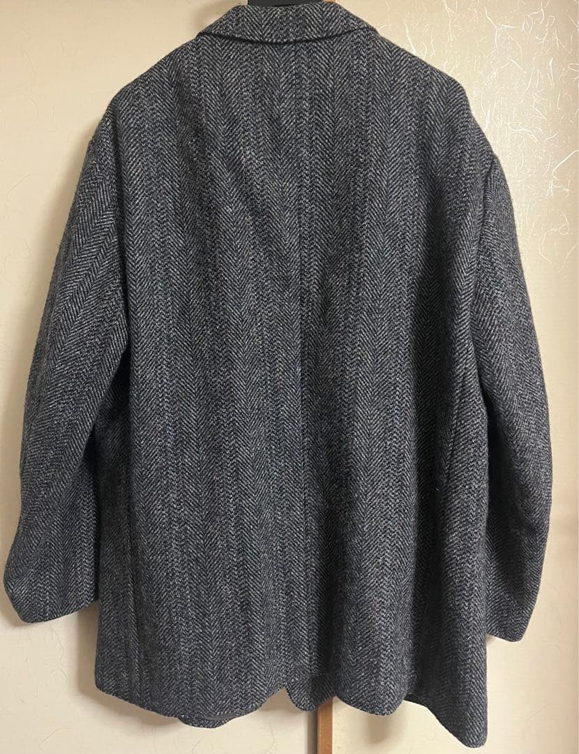 【美品】【ドイツ製】ハリスツイード テーラードジャケット メンズXL相当