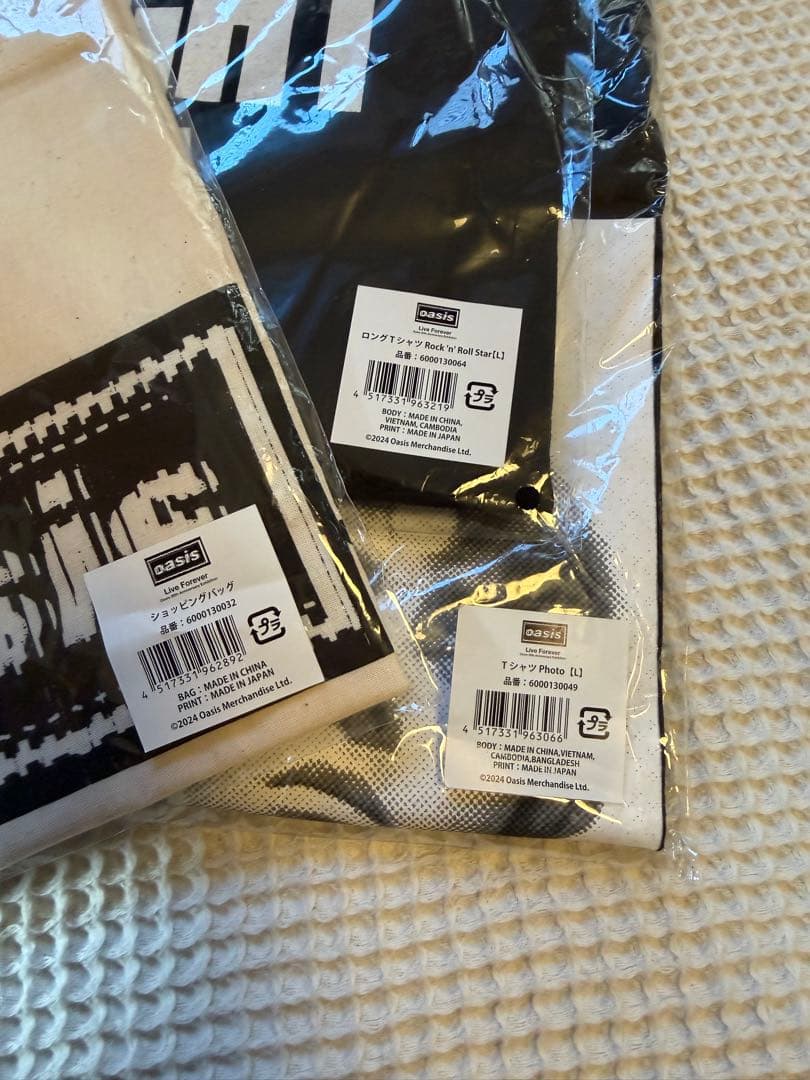 未使用 oasis30周年特別展　live forever グッズ３点セット