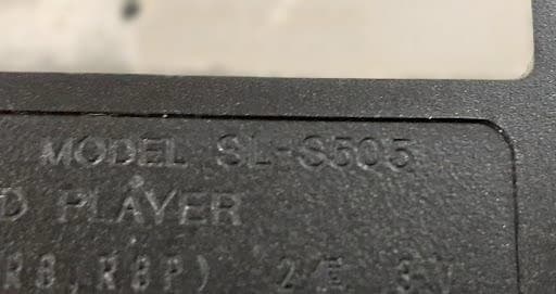 60L0216-10 Panasonic SL-S505ポータブルCDプレーヤー