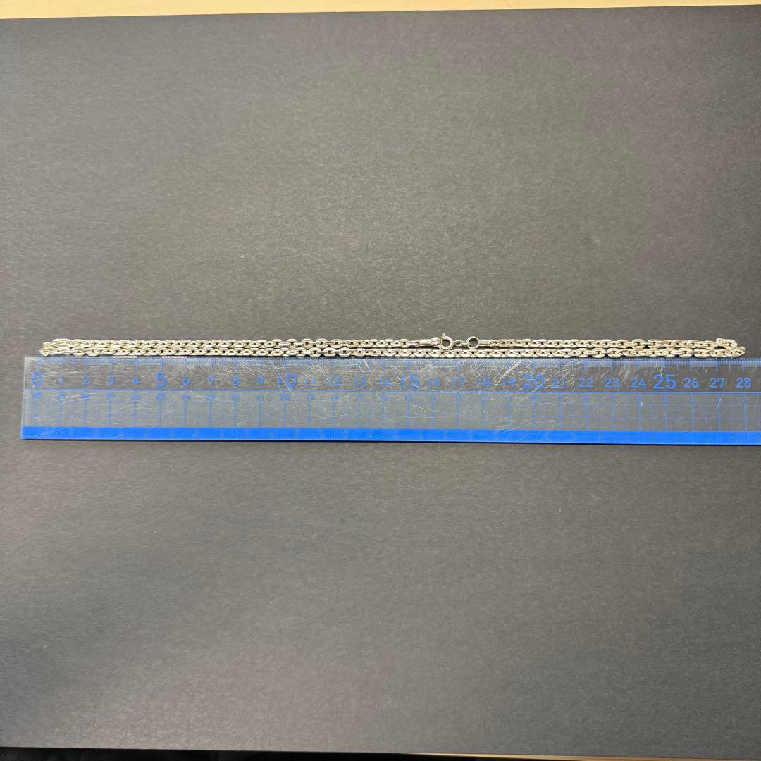 【超太め 18g 56㎝】太角チェーンネックレス silver925