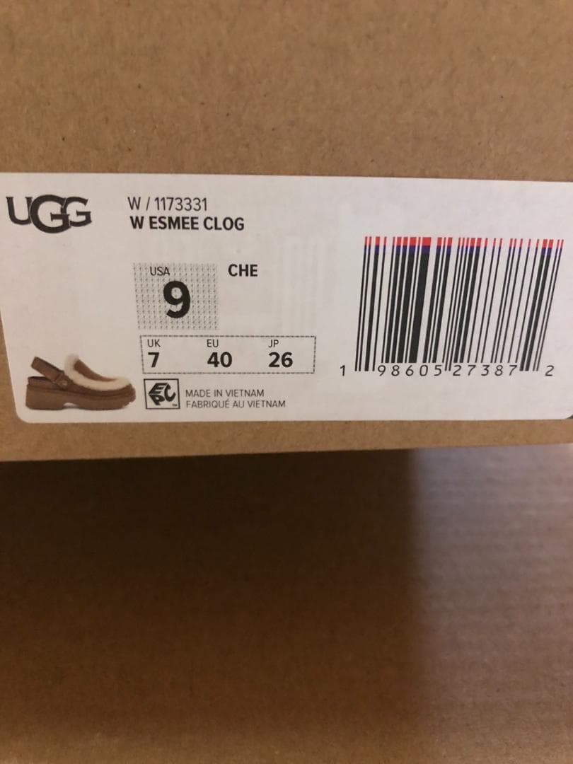 新品 UGG ESMEE CLOG/エスミ―クロッグ 26cm CHESTNUT