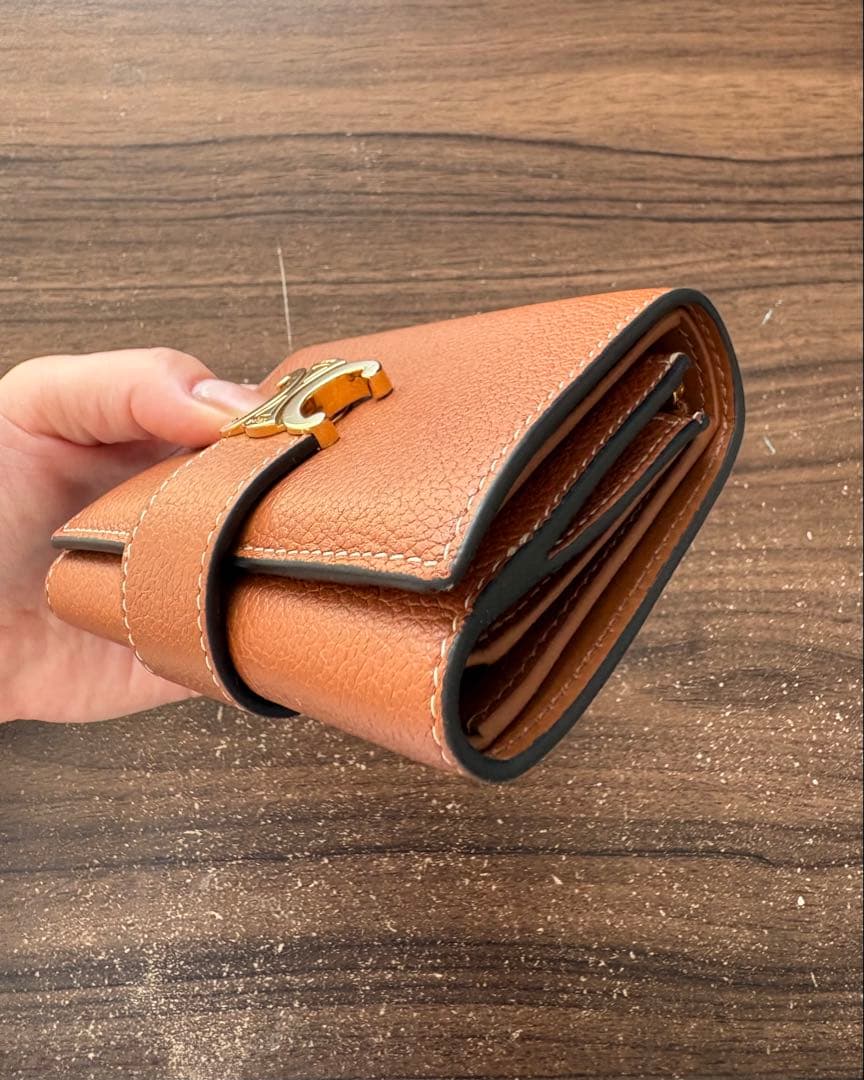 〖急！現在値段4/5迄〗CELINE ブラウン 三つ折り財布