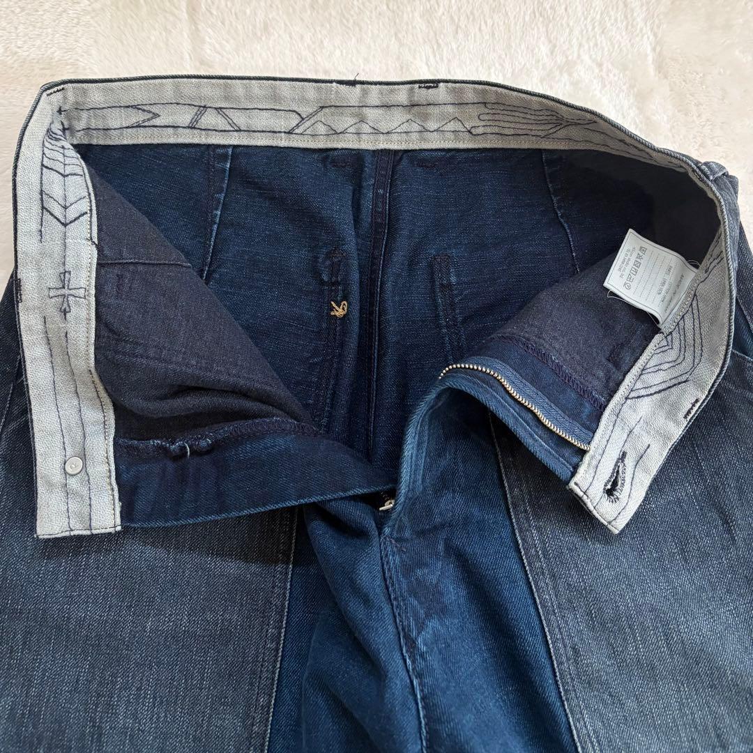 未使用級✨45R デニムペインターパンツ（加工）レディースFR メンズXL相当