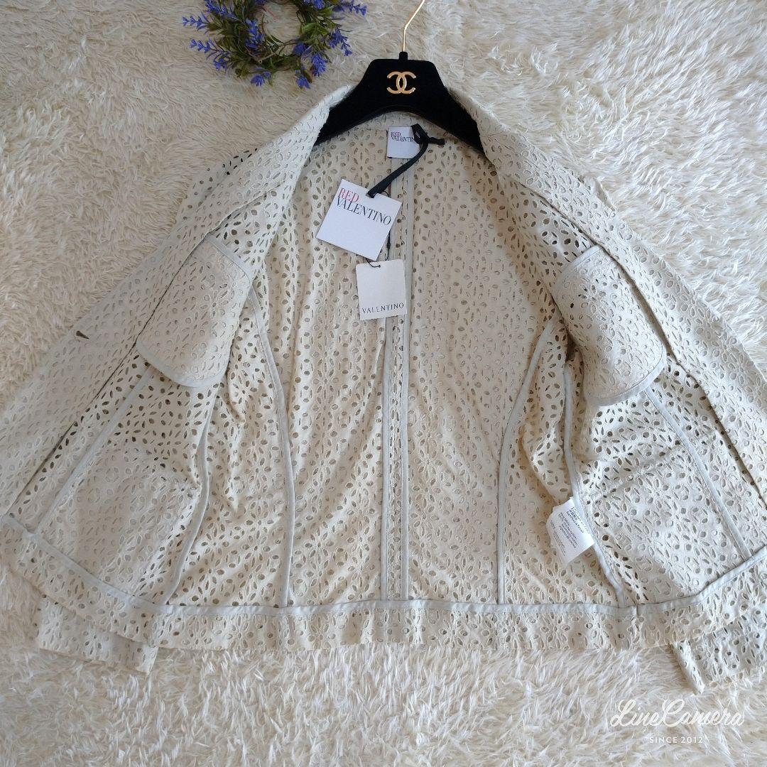 RED VALENTINO　ジャケット　カットレース刺繍　コットンsize44