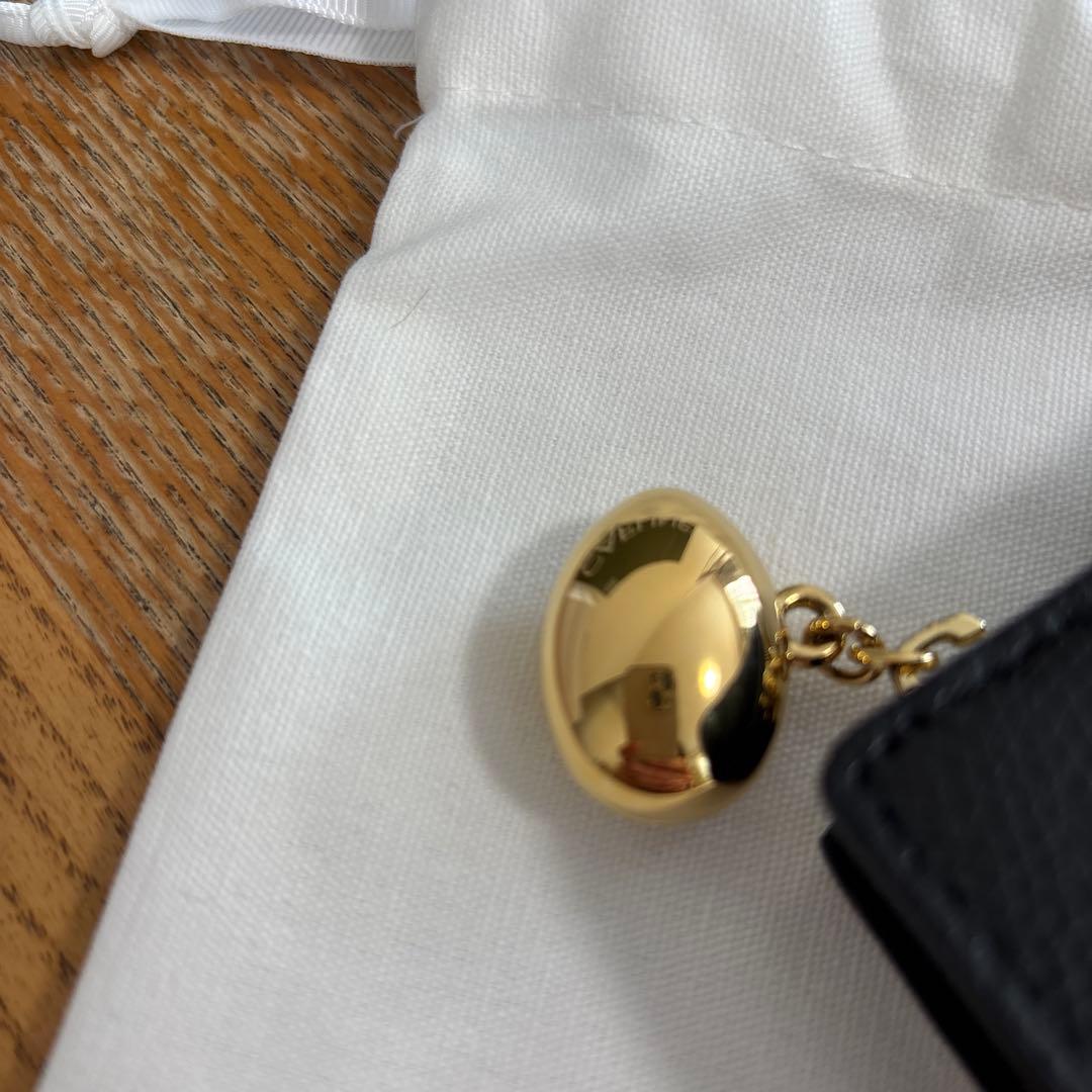 CAFUNÉ ブラックレザー 二つ折り財布