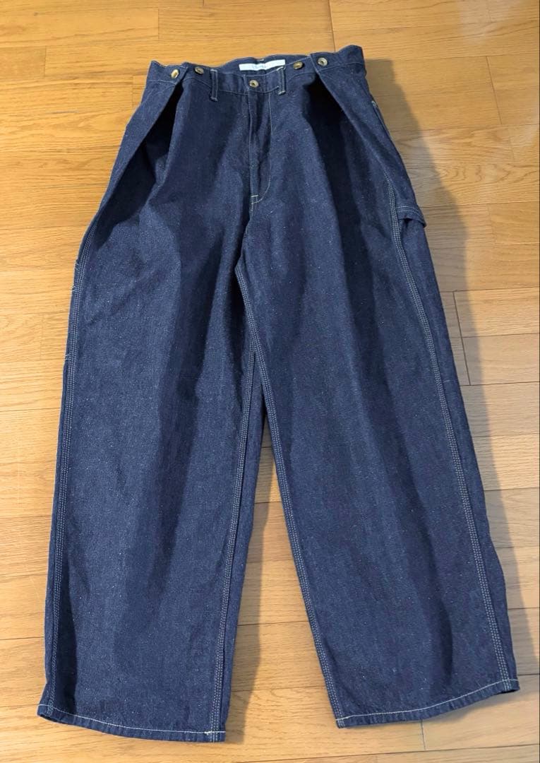 フレームワーク　カーゴパンツ　ラージウエストアジャストデニム