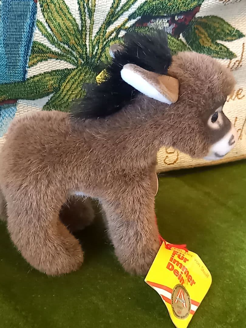 Vintagi Steiff Donkey Assy ぬいぐるみ 稀少ナンバー付