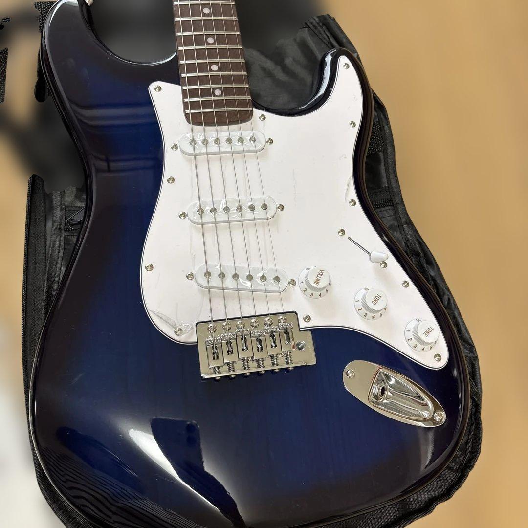 フォトジェニック エレキギター 初心者入門ライトセット ST-180/BLS