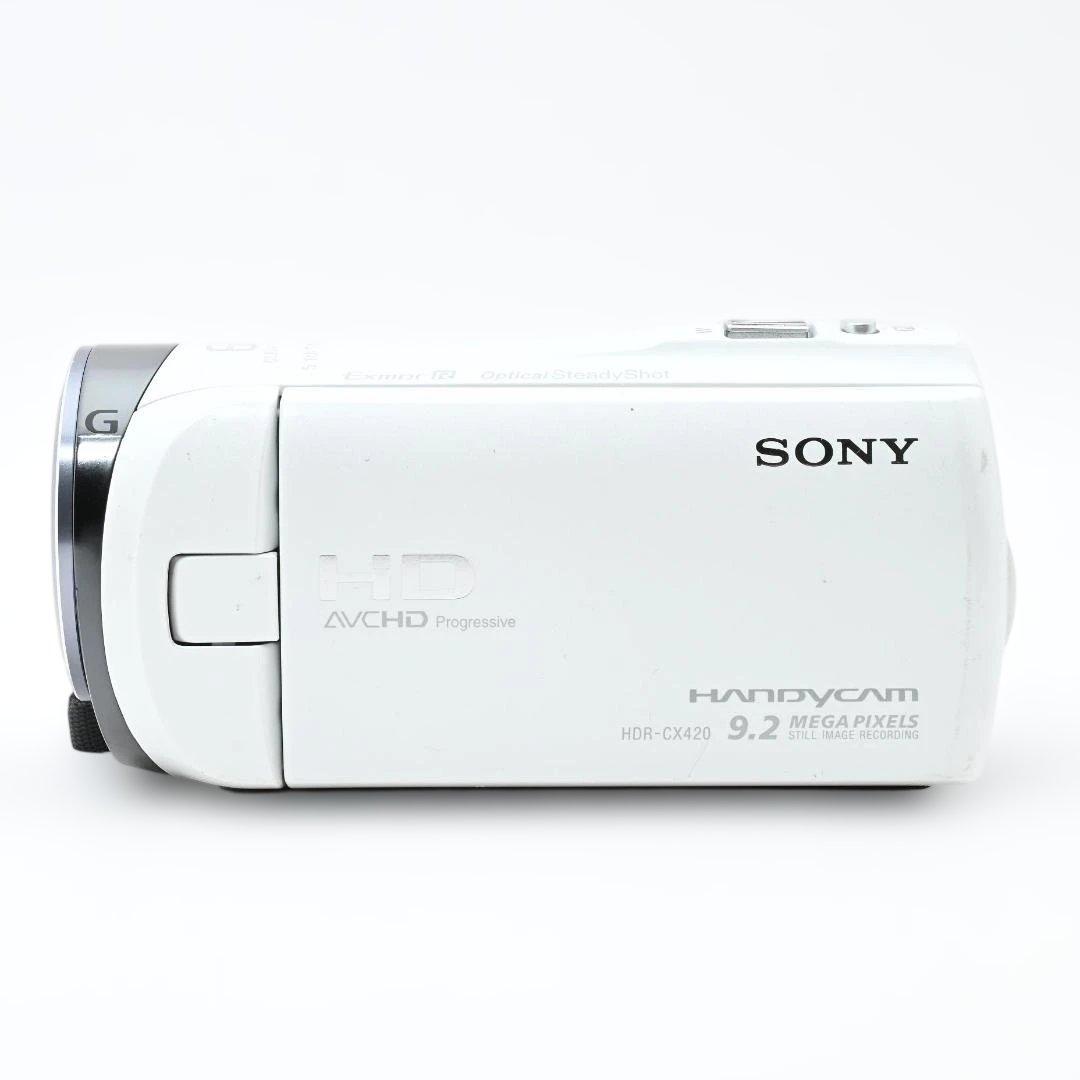 【良品】 SONY Handycam HDR-CX420/W ビデオカメラ