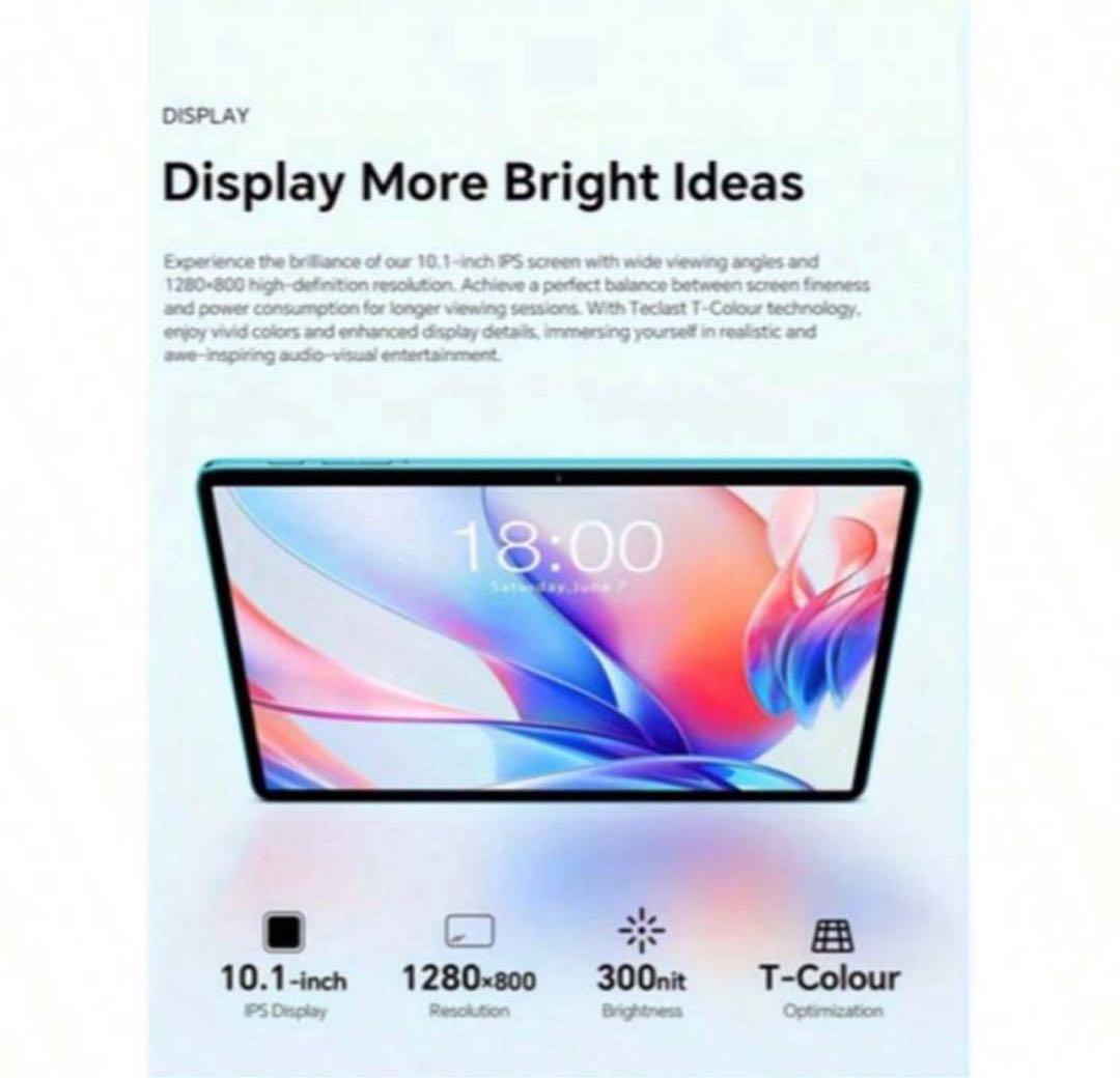 Teclast P30 10.1インチタブレット新品未使用 ケース付け