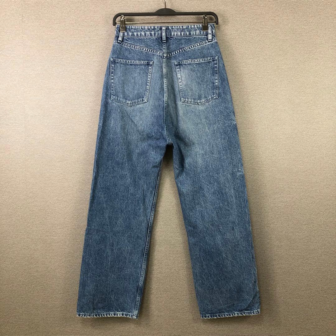 Whim Gazette 2024AW 製品染めストレートパンツ 36 ブルー