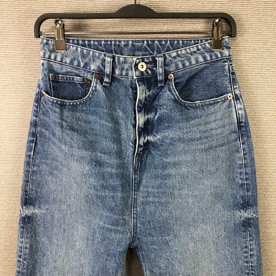 Whim Gazette 2024AW 製品染めストレートパンツ 36 ブルー