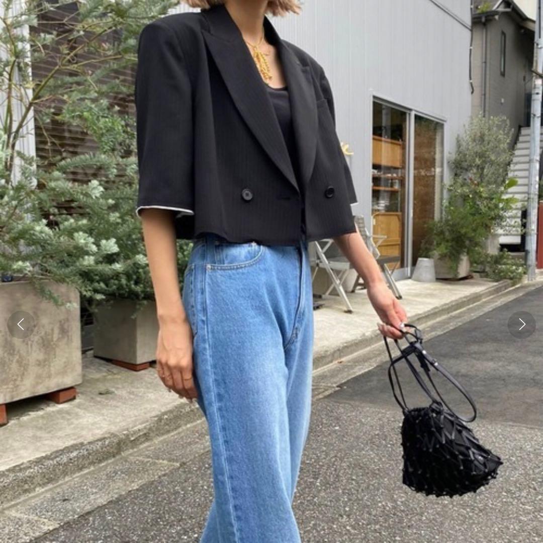Ameri CUT OFF SHORT JACKET テーラードジャケット　M