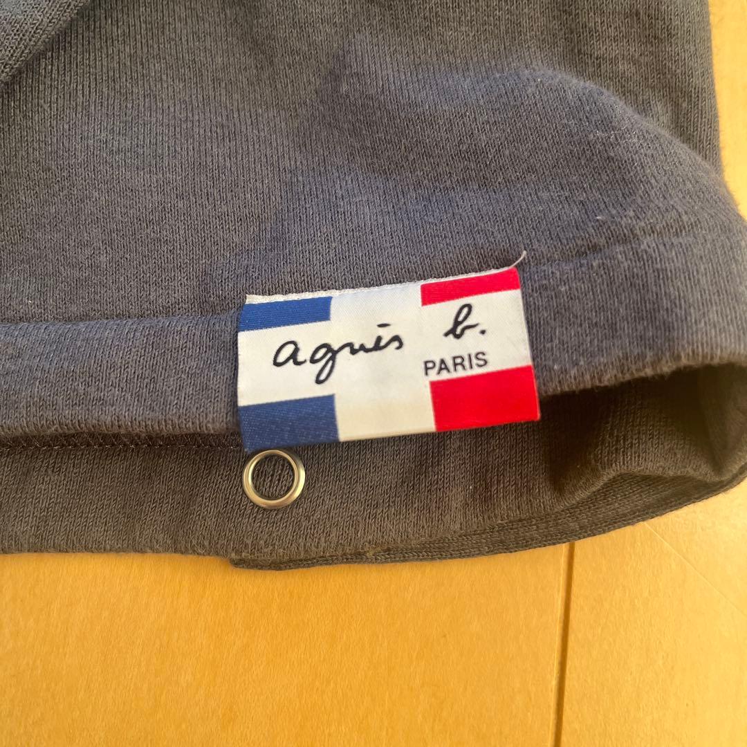 【agnès b.】アニエスベー　カーディガン　裏起毛　ブラック　トップス