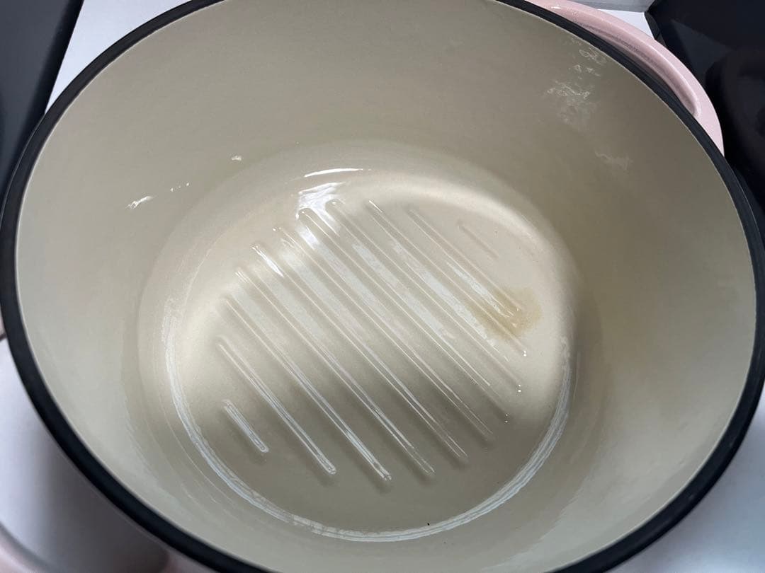 【美品】VERMICULA ピンクoven pot round 22