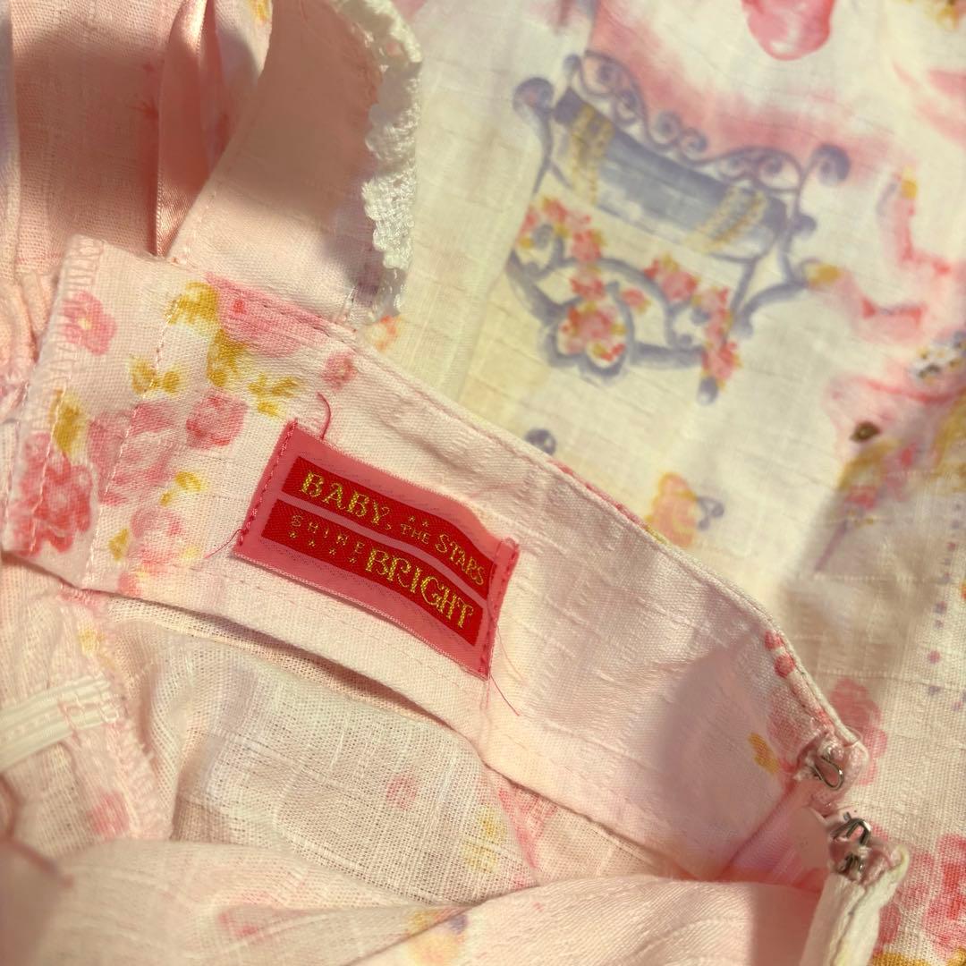 Unico in Bloomland柄スカラップJSK カチューシャセット