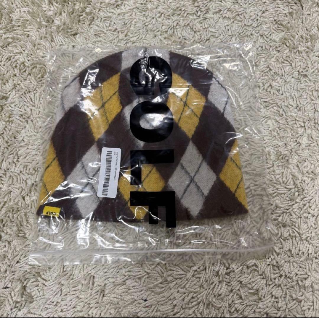 め*め様 GOLF WANG アーガイル柄 ニット帽